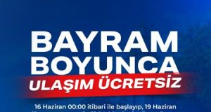 Bursa’da 4 günlük bayram boyunca ulaşım ücretsiz