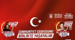 Bursa’da 29 Ekim’e yakışır kutlama programı