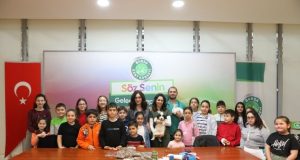 Minik veterinerler görev başında