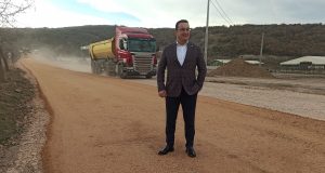 Mustafakemalpaşa Suuçtu yolunda asfaltlamaya geçildi