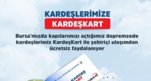 Bursa’da ulaşım depremzedelere ücretsiz