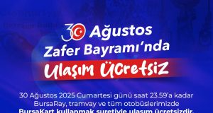 30 Ağustos Zafer Bayramı’nda ulaşım ücretsiz