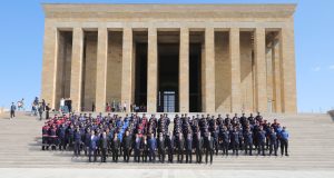 Bursa İtfaiyesi’nden Anıtkabir’e ziyaret