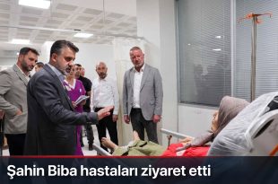 Şahin Biba hastaları ziyaret etti.